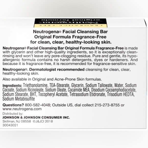 💫Neutrogena Gentle Facial Cleansing Bar 3.50 oz. NIB - Picture 2 of 2